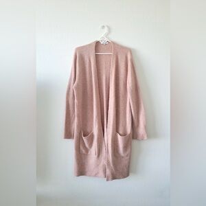 Madewell Kent Cardigan Womans XS Pink Sweater Heather Wool Alpaca Oversize